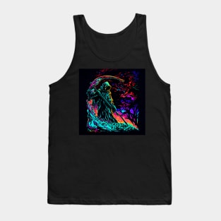 Psychedelic Grim Reaper 3 Tank Top